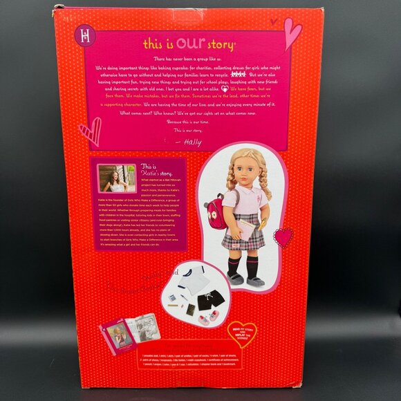 Our Generation Hally Storybook & Accessories 18" Posable School Doll READ - Picture 2 of 8